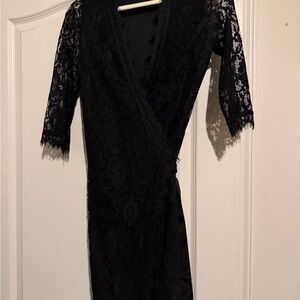 Elegant Black Lace Dress